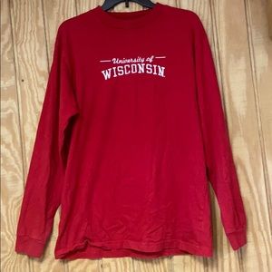Embroidered university of Wisconsin long sleeve